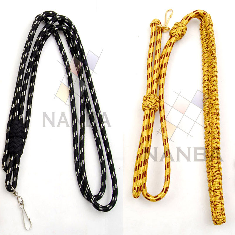 Silk Whistle Cord - Mylar Plaited Lanyard