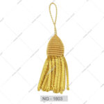 OEM Tassels Gold Wholesale Long Gold Fringe Tassel with Cord Clerical Tassel Bullion