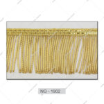 OEM Gold Bullion Wire Fringe Customized Plated Fringe Trimmings Top Quality