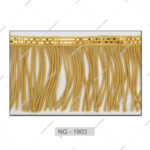 Customized Plated Fringe Trimmings Top Quality Antique Gold White Twisted Tassel Trim Metal Wire
