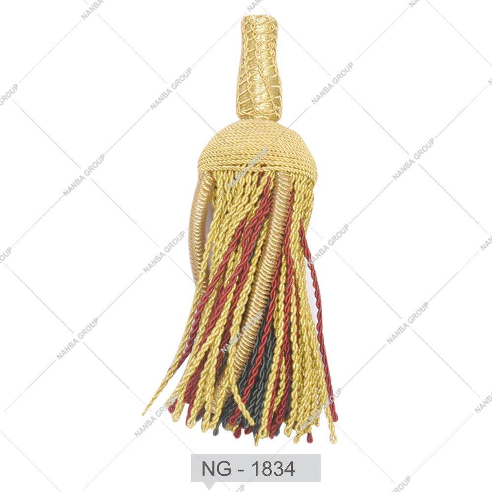 33 NANBA GROUP 2026 Metallic Bullion Wire Customized Size Fringe Tassel for Garment & Home Textile Use - Image 1