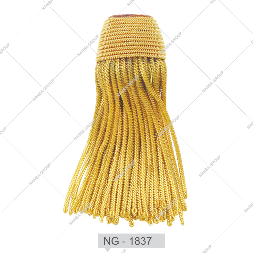 36 Custom High Quality Bullion Wire Fringe Tassel for Uniforms and Graduation Fringe Tassel - Image 1