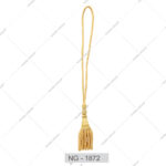 Customers Requirement Logo 100% Mesh Wholesale High Quality for Graduation Gold Tassel Trims