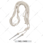 Wholesale Gold Silver White Wire Tip Uniform Customised Shoulder Cord High Quality Dress Cords Accessories
