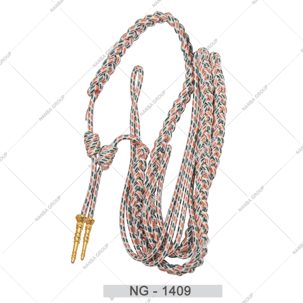 NG - 1409 Customised High Quality Tactical Uniform Aiguillette Cords with Metal Tip Accessories - Image 1
