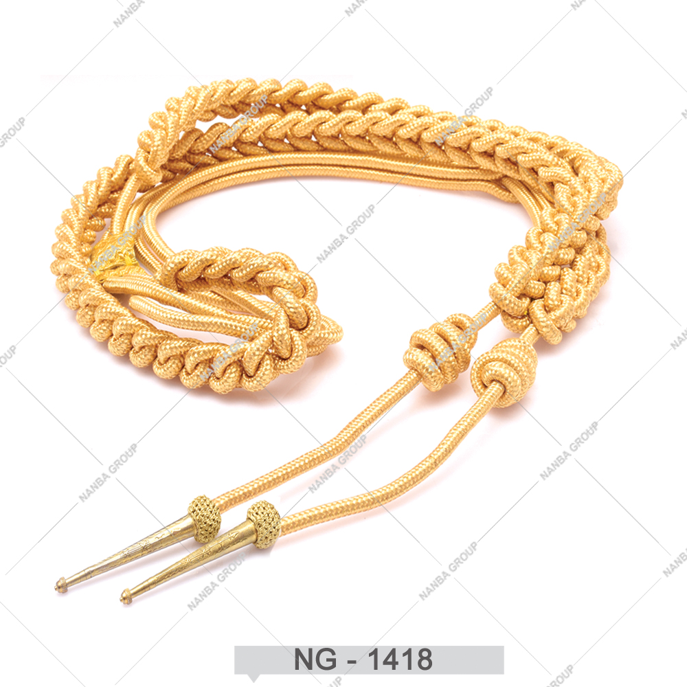 NG - 1418 Cheap Wholesale Ceremonial Aiguillette Uniform Shoulder Cord Aiguillette Uniform - Image 1