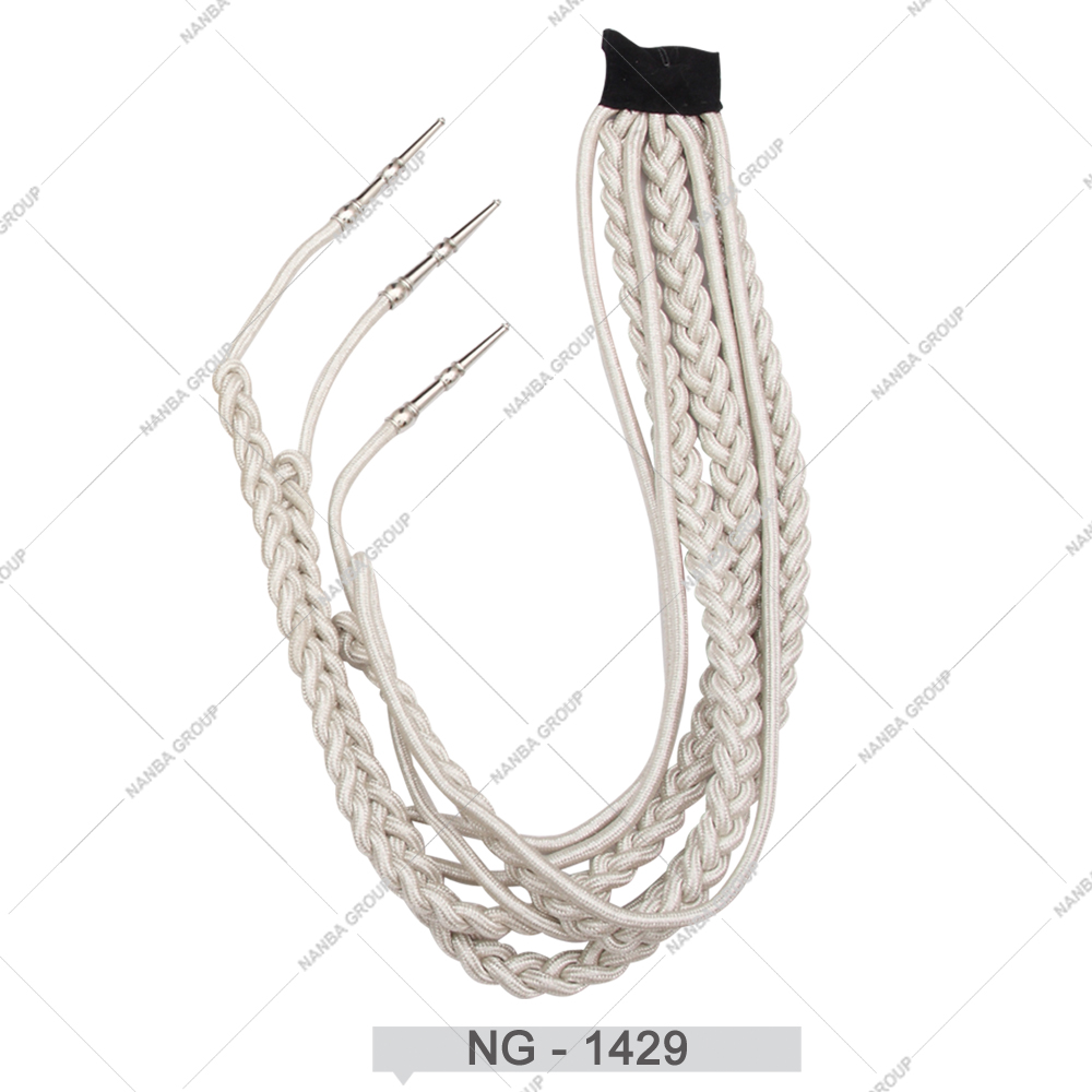 NG - 1429 Premium Quality Uniform Products Aiguillettes Shoulder Cords Lowest Price Custom Golden Aiguillettes - Image 1