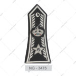 Custom Eco-Friendly Embroidered Uniform Epaulets Shoulder Boards with Rank Accessories (Cotton/Polyester/Nylon/PVC Materials)
