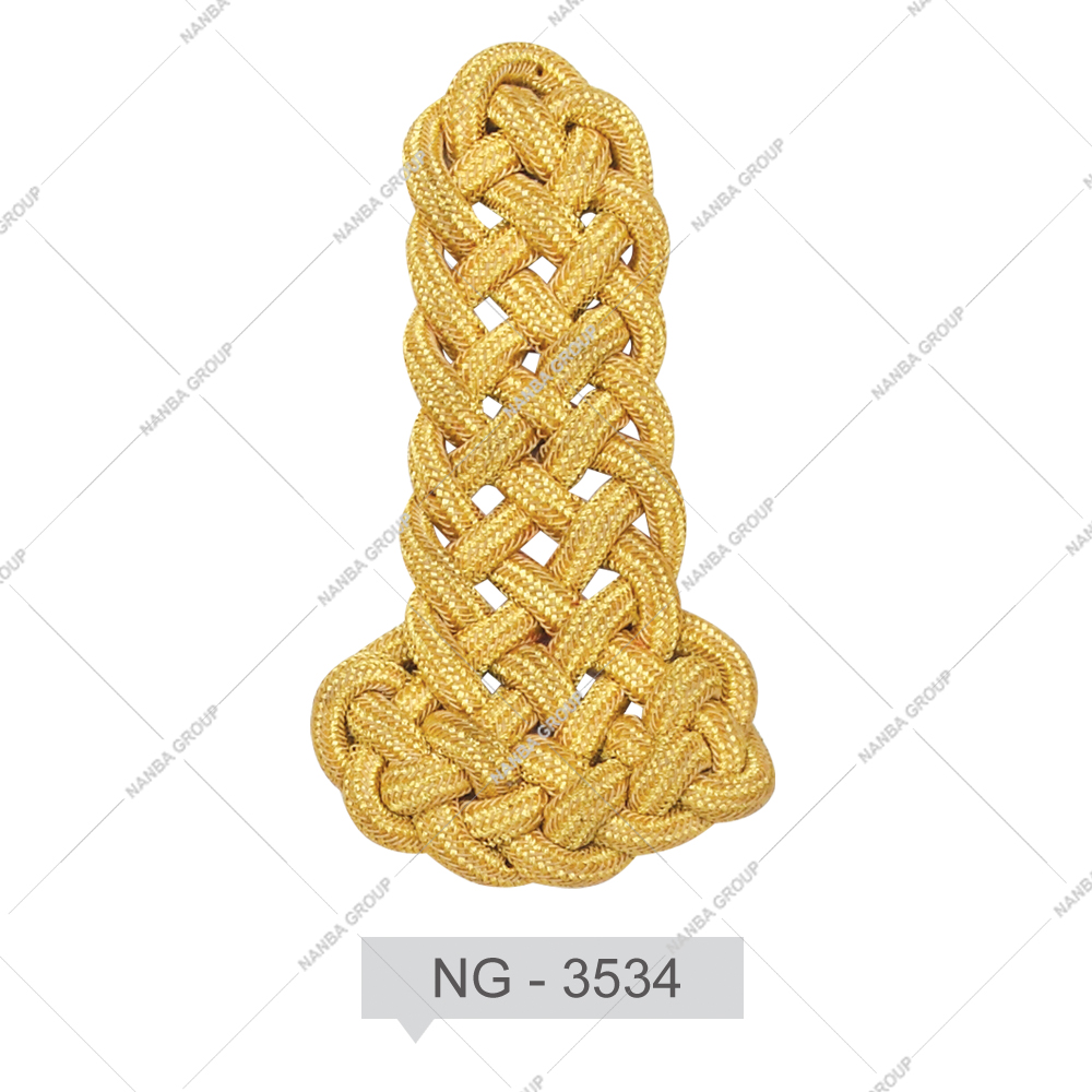 NG - 3534 OEM Uniform Shoulder Boards Multi Stripe Epaulettes for Sale High Quality Customized Epaulettes for Online Sale - Image 1