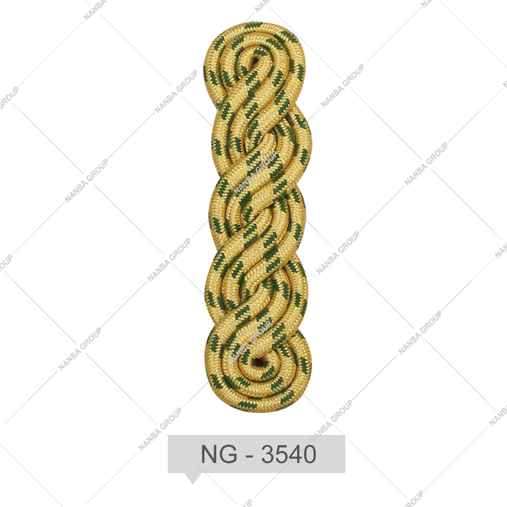 NG - 3540 Epaulettes Embroidery Patch Uniform Accessories Custom Logo Style Plain Shoulder Board Eco-Friendly Promotional Office Products - Image 1