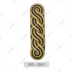 Ceremonial Uniform Shoulder Boards Soft -On Epaulettes Embroidered Eco-Friendly Custom Epaulets in Low MOQ for Sale