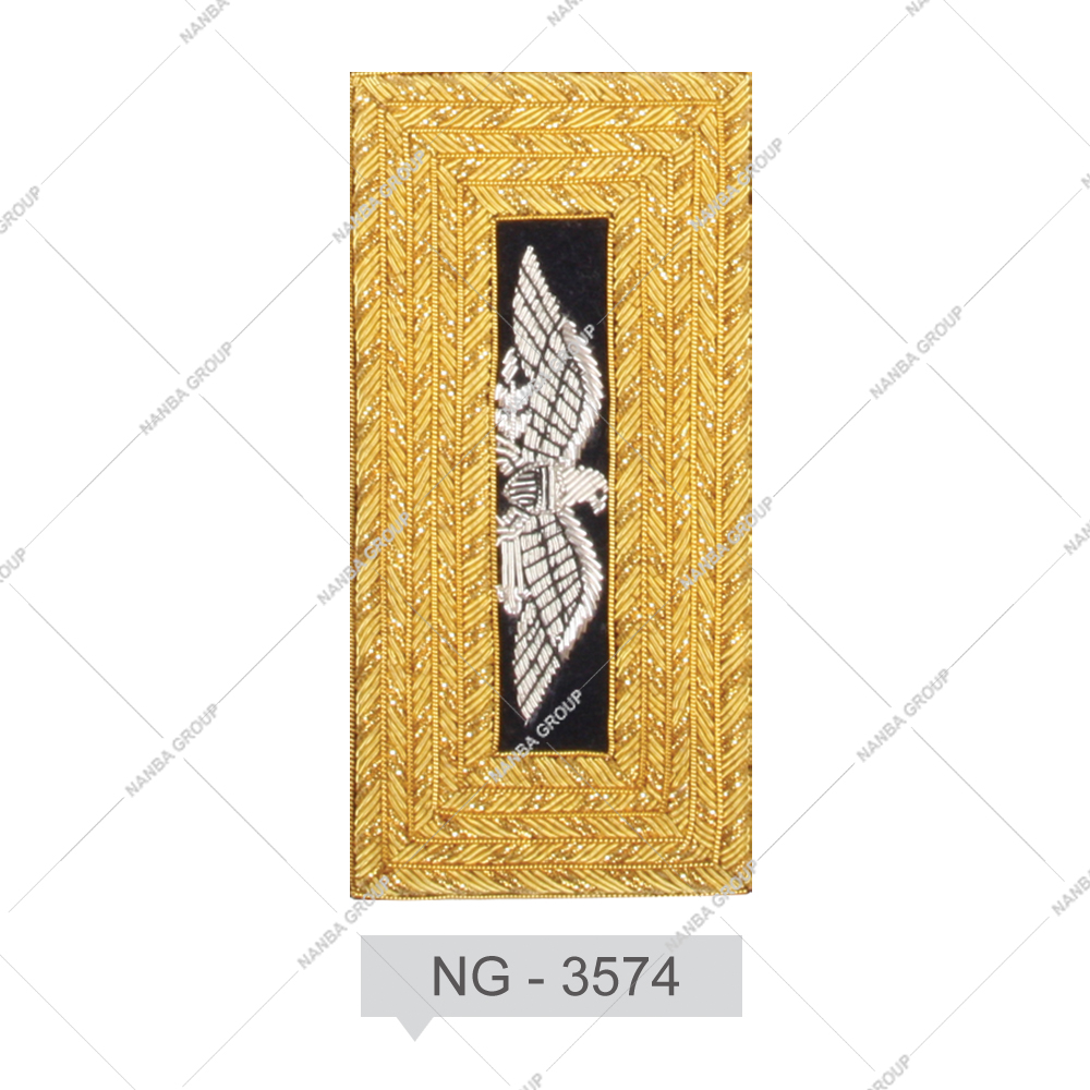 NG - 3574 Customized Best Quality Shoulder Board Uniform Epaulettes Rank Customized Design - Image 1