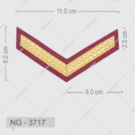 Best Selling NANBA GROUP Customized Factory Uniform with Chevron Embroidery Rank Design Satin Fabric