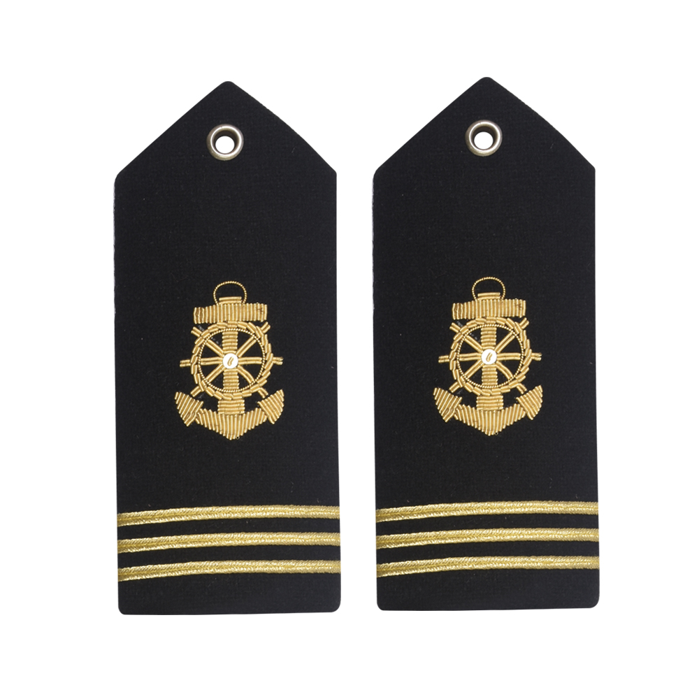 shoulder-epaulettes (153) Wholesale NANBA GROUP Shoulder Boards for Royal Uniform Ranks in Black Other Materials Eco-Friendly Embroidery Custom Uniform - Image 1