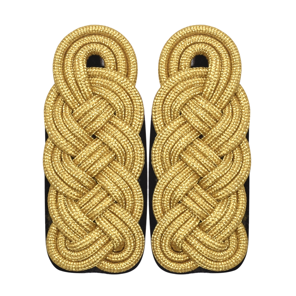 shoulder-epaulettes (20) Professional Ceremonial Stripes Bar Epaulets Shoulder Boards Uniform Badges Polyester/Cotton Unisex - Image 1