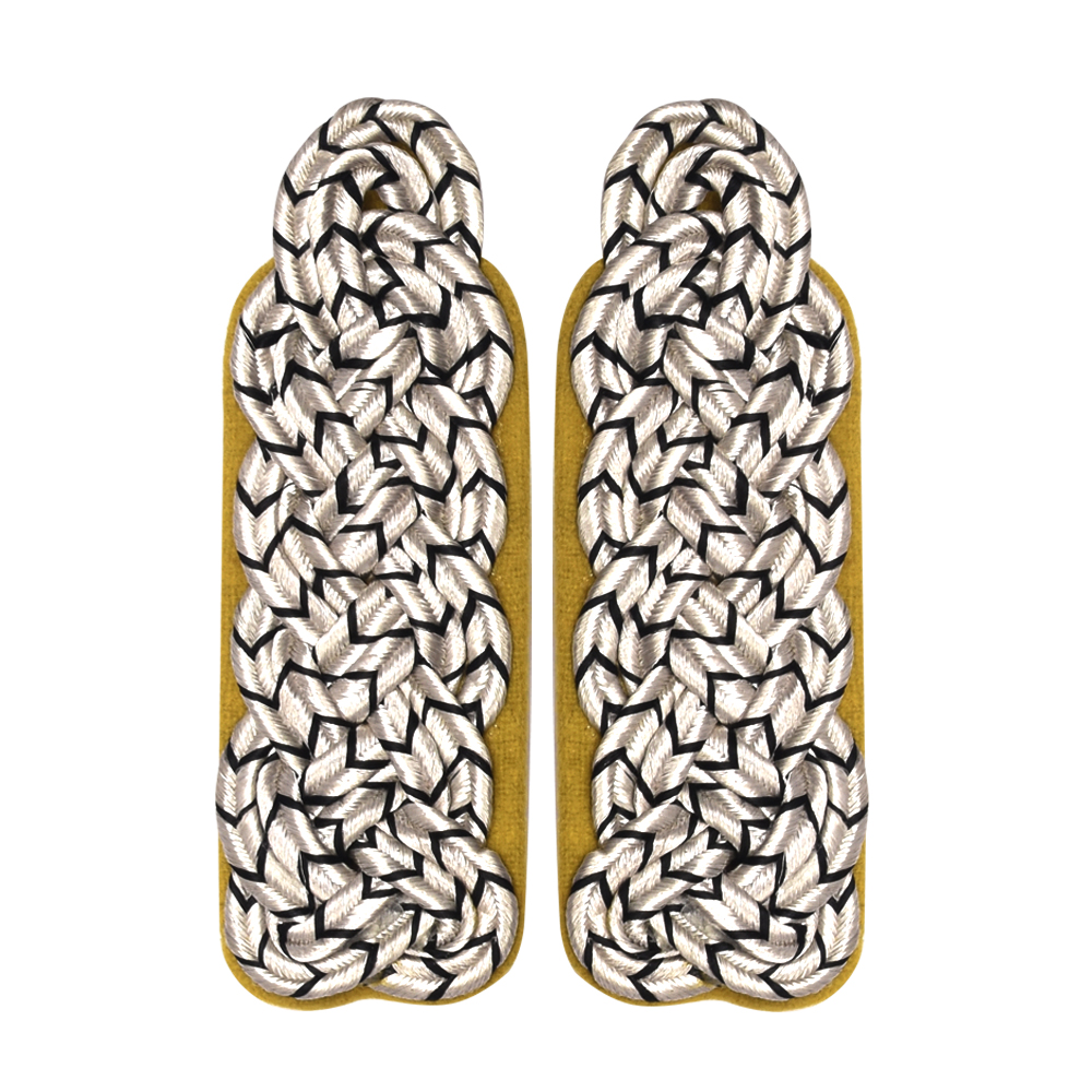 shoulder-epaulettes (24) Wholesale Epaulette Shoulder Boards OEM General Shoulder Board Customized Corded Shoulder Boards Ceremonial Uniform Epaulette - Image 1