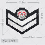 NANBA GROUP Embroidery Rank Chevron Patches Satin Fabric No Strap Wholesale Rate Customized Hand Made OEM Service Uniform