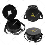 NANBA GROUP 31nd Degree Scottish Rite Crown Cap Case-Lightweight Zipper Closure Black Imitation Leather Soft Carry Bag