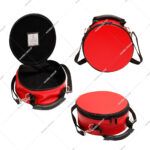 Premium NANBA GROUP Masonic Crown Cap Case (Red) Leather Zipper Closure Lightweight 10x22cm Scottish Rite Hat Box Custom Logo
