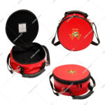 Red Past High Priest Cap & Crown Cases Masonic Royal Arch Case Leather Zipper Closure Lightweight Soft Carry Bag Customizable