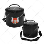 NANBA GROUP Machine Embroidery Grotto Fez Case Strap Imitation Leather Zipper Closure Eco-Friendly Light Weight Hat/Cap Storage