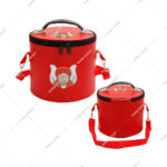 Red Machine Embroidery Gruto Fez Case Hat Storage Box | Freemasonry