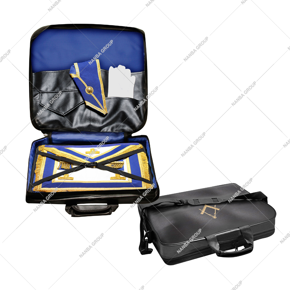 Phot-07 Masonic Regalia Apron Case Provincial Freemason Square and Compass Premium Provincial Soft case Top Quality Imitation Leather - Image 1