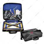 Provincial Soft Imitation Leather Freemason Masonic Case with Emblem Embroidery Royal Arch Luxury Lightweight Premium Gift