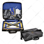 Provincial Soft case Imitation Leather Daughter Of Isis Embroidery Masonic Apron Carrying Shoulder Bag Soft Regalia Case