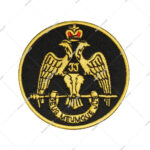 Masonic Mason Freemasonry Embroidered Patch Scottish Rite 33 Wings Down Eagle Badge Patch Master Lodge