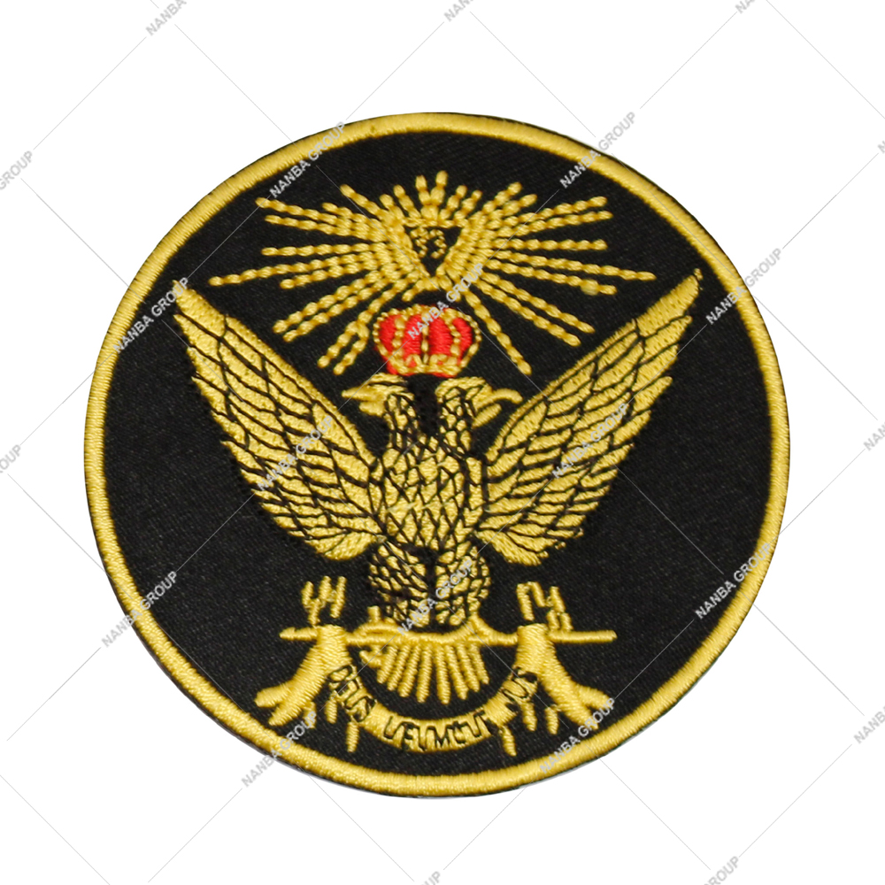 Photo-07 33rd Degree Scottish Rite Freemasonry Embroidered Iron-On Patch 'Wings Up' Emblem for Hats & Apparel - Image 1