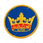 Embroidered Patch Featuring the Gold Crown Emblem of The Knights of the York Cross