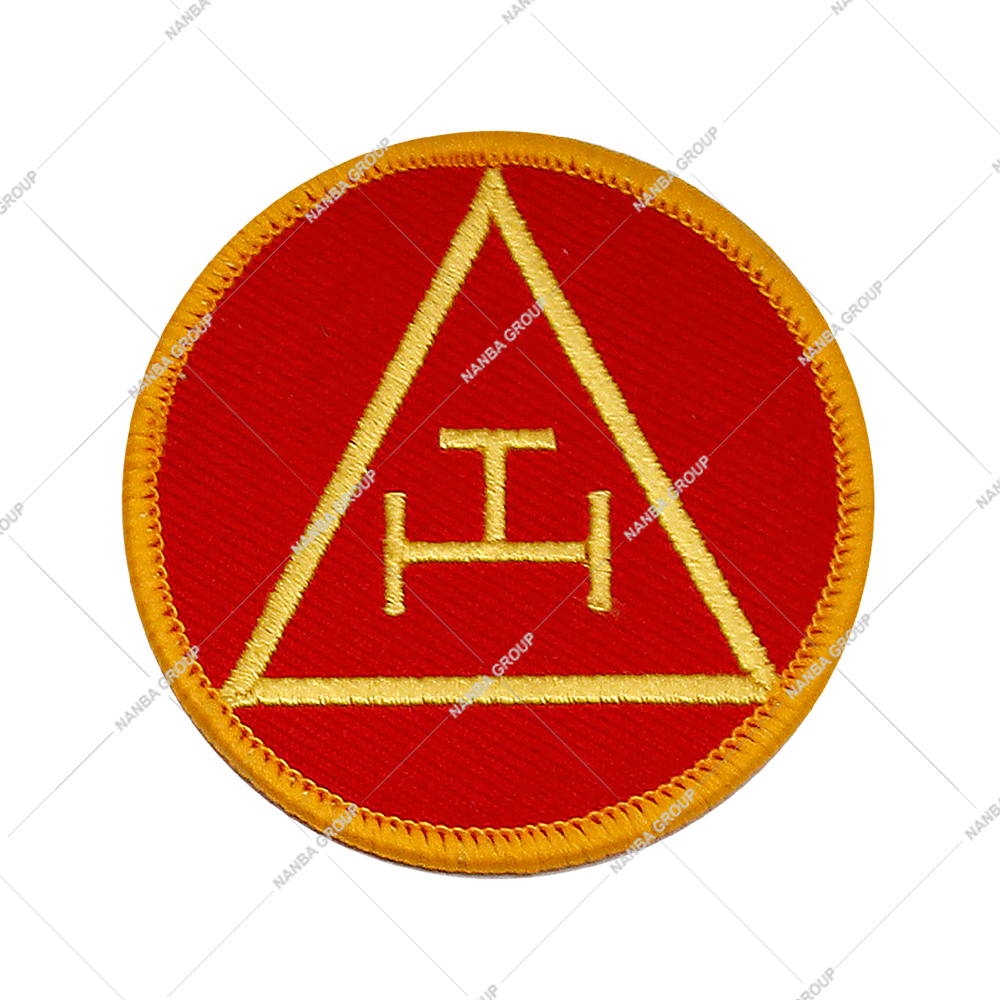Photo-07 Masonic Royal Arch Triple Tau embroidered patch, available in 2-inch or 3-inch sizes for jackets or regalia Freemason - Image 1