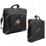 MM-WM Luxury Lightweight Soft Case Pocket Embroidery Emblem (OES) Masonic Apron Carrying Shoulder Bag Regalia Case High Quality