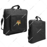 Provincial Luxury Lightweight Soft Case Pocket Emblem Embroidery (OES) Masonic Apron Carrying Shoulder Bag Soft Regalia Case