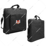 MM-WM Soft Case With Pocket Emblem Grotto Embroidery Best Quality Masonic Apron Carrying Shoulder Bag Soft Regalia Case Gift