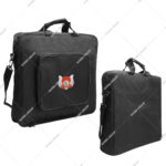 Provincial Soft Case With Pocket with Emblem Grotto Embroidery Masonic Apron Carrying Shoulder Bag Regalia Case