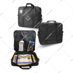 Masonic Apron Carrying Case - Lightweight Soft Black - Cordura Fabric Provincial Soft case Freemason Square and Compass Premium