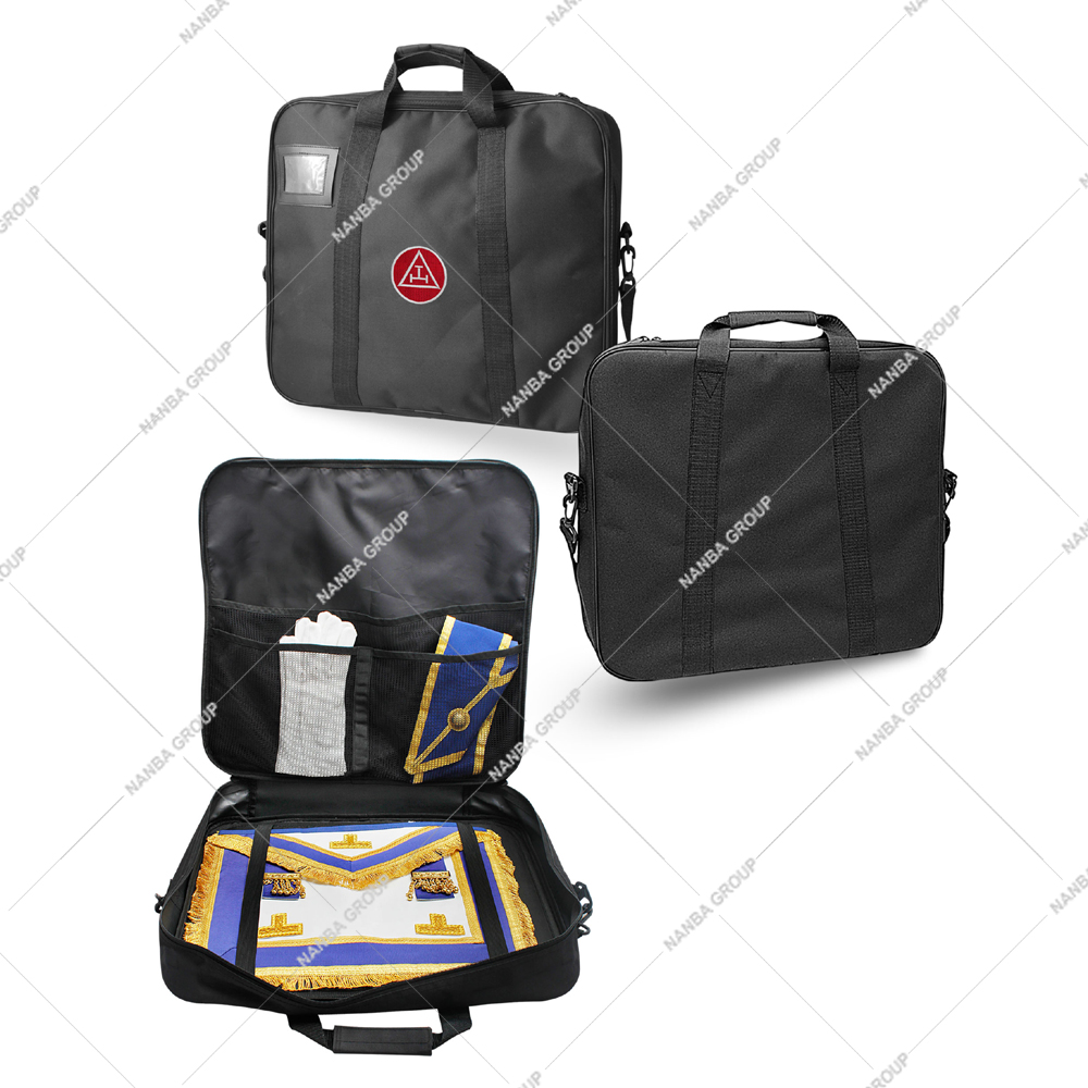 Photo-09 Provincial Soft case Cordura Embroidery Royal Arch Masonic Provincial Soft Regalia Case Masonic Apron Carrying Shoulder Bag - Image 1