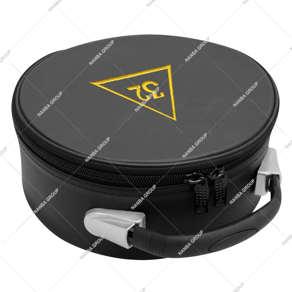 Photo-06 Nanba Group Masonic Scottish Rite Cap Case Featuring 32nd-Degree Emblem - Image 1