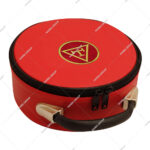 limited Masonic Royal Arch Chapter Crown Cap/Hat Case Red, Embroidered Triple Tau