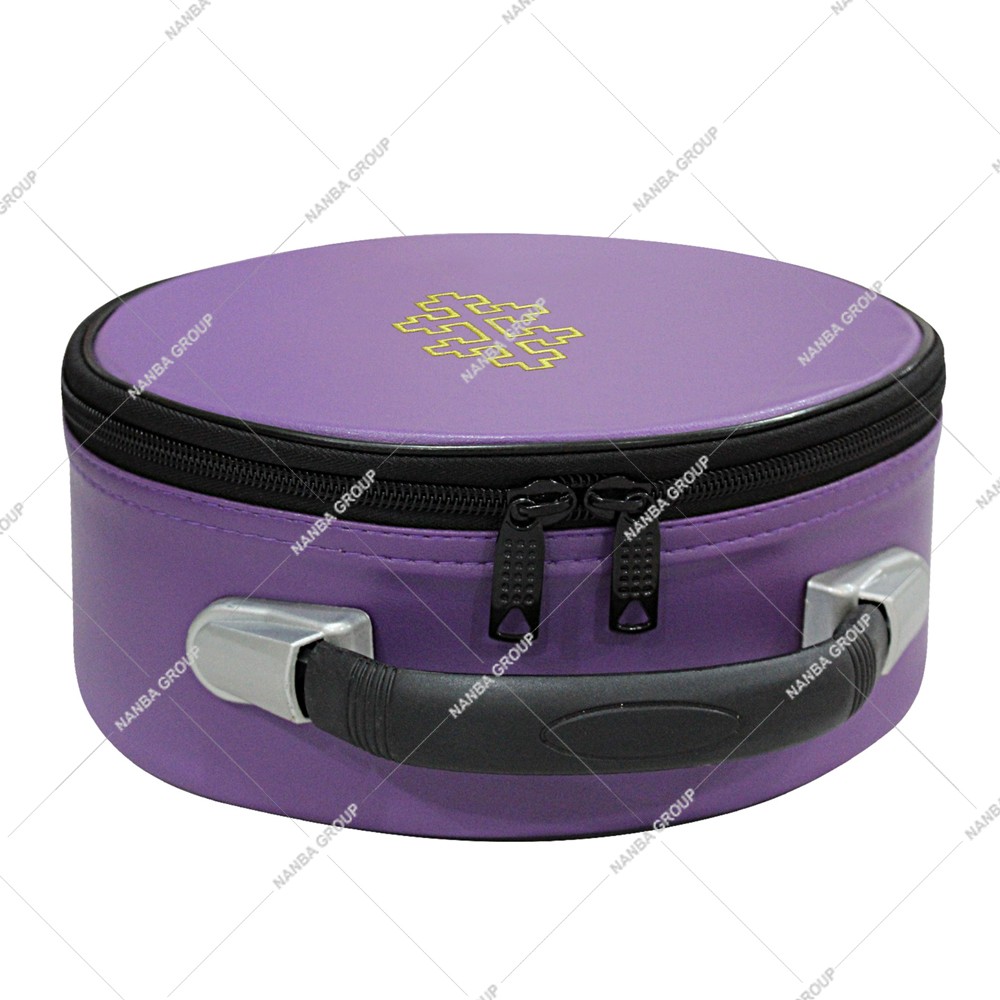 Photo-06 Masonic Scottish Rite 33rd Degree Sovereign Grand Commanders Crown Cap Case Purple Embroidered - Image 1
