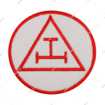 Red Custom Embroidered Royal Arch Patch for Freemasons-Triple Tau Symbolism Iron-On Apparel & Hat Patches