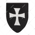 Knight Templar Crest Coat of Arms Embroidered Premium Patch DIY Iron-on or Sew-on Decorative Badge Emblem