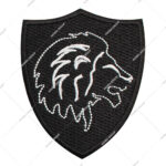 Lion Head Crest Coat of Arms Embroidered Premium Patch DIY Iron-on or Sew-on Decorative Badge Emblem