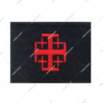 Knights Templar Jerusalem Cross Embroidered Patch, Often Used As A Tactical Moral Patch For Jackets, Backpacks, Or Uniforms