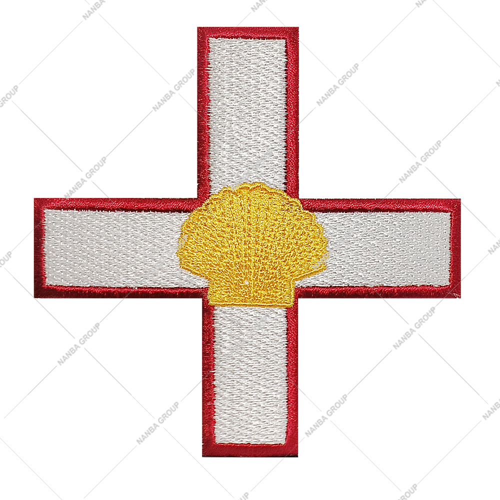 Photo-07 Guernsey Flag Patch Iron On Patch Sew on Badge Embroidered Patch - Image 1