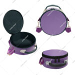Purple Masonic Crown Cap Case Made of Durable, Imitation Leather With Strap