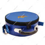 Blue Masonic Crown Cap Case Featuring Hand-Embroidered Knights York Cross Honor (KYCH) Strip Lightweight Zipper Closure Soft Bag
