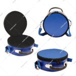 Premium Masonic Crown Cap Case Leather Freemason Hat Storage Carrying Box Blue Plain